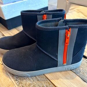 Preloved Navy blue UGGs 
Orange zipper size 5